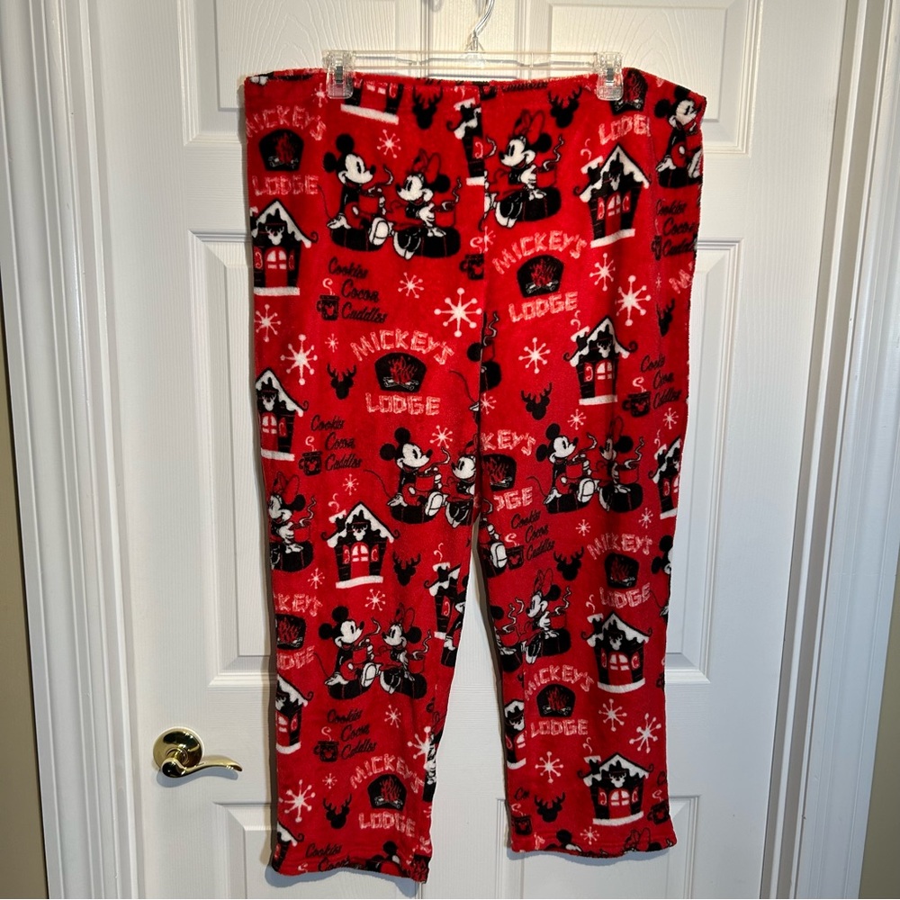 Disney Mickey and Minnie Fuzzy Pajama Pants